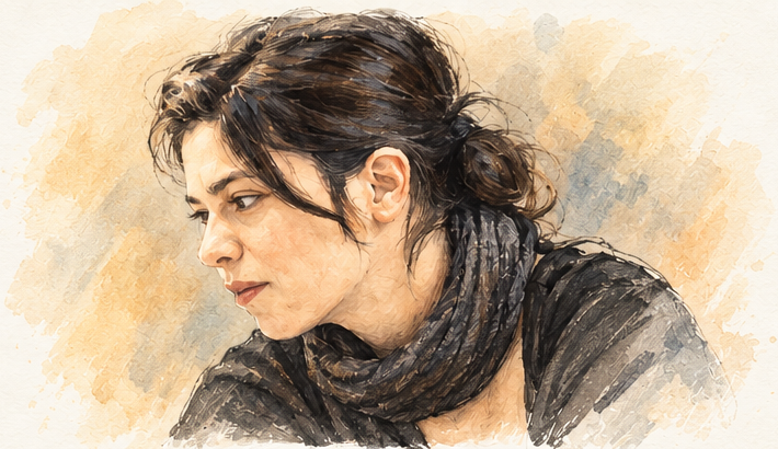 Aquarellporträt von Simona Michels